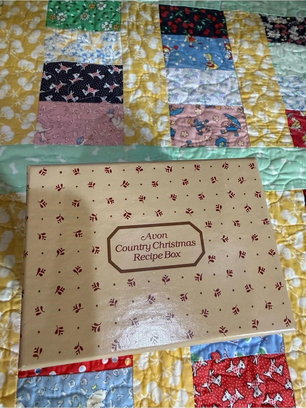 Vintage Avon Granny Core Recipe Box